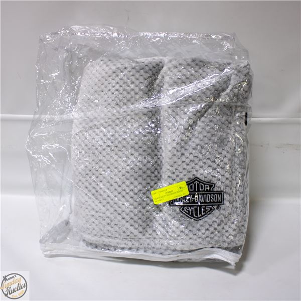 NEW HARLEY DAVIDSON PLUSH BLANKET
