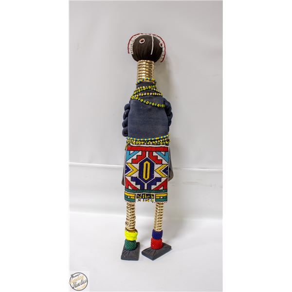 SOUTH AFRICAN CEREMONIAL DOLL 27" TALL