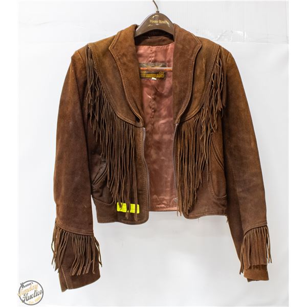 VINTAGE LADIES FRINGE WESTERN JACKET SMALL