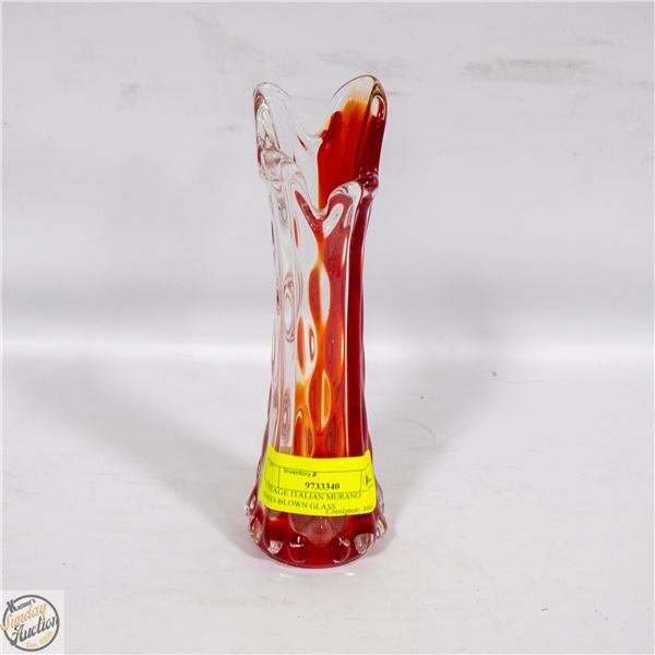 VINTAGE ITALIAN MURANO HAND-BLOWN GLASS