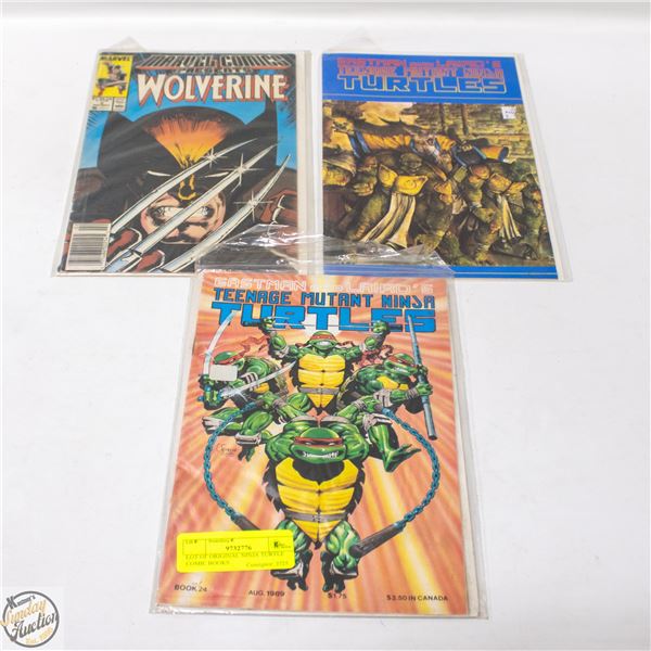 LOT OF ORIGINAL NINJA TURTLE COMIC BOOKS