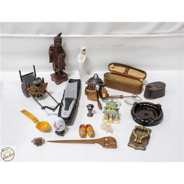 BOX ASSORTED ESTATE COLLECTIBLES