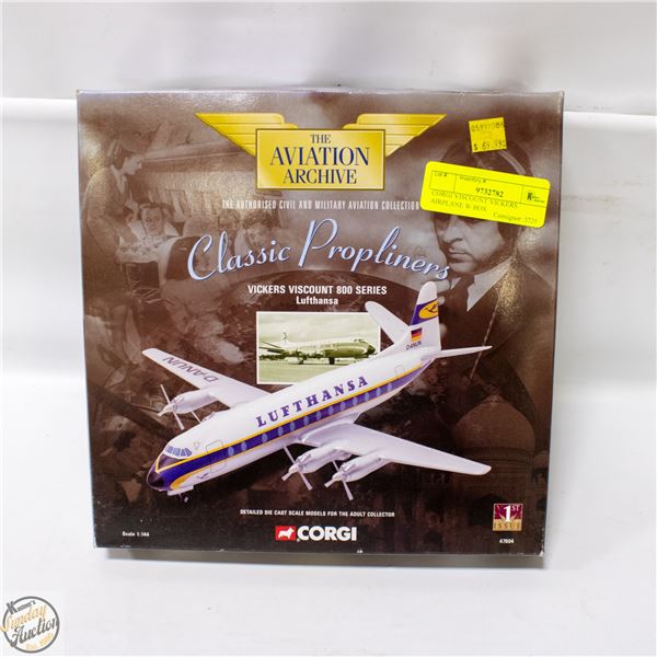 CORGI VISCOUNT VICKERS AIRPLANE W BOX