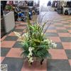 Image 1 : CASCADING WHITE CYMBIDUM ORCHIDS WITH TROPICAL