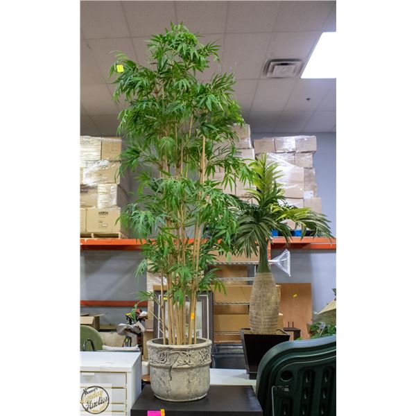 5FT ARTIFICIAL BAMBOO TREE IN STONE PLANTER