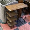 Image 1 : 4 TIER OCCASIONAL TABLE/WINE RACK H-29" W-12.75"