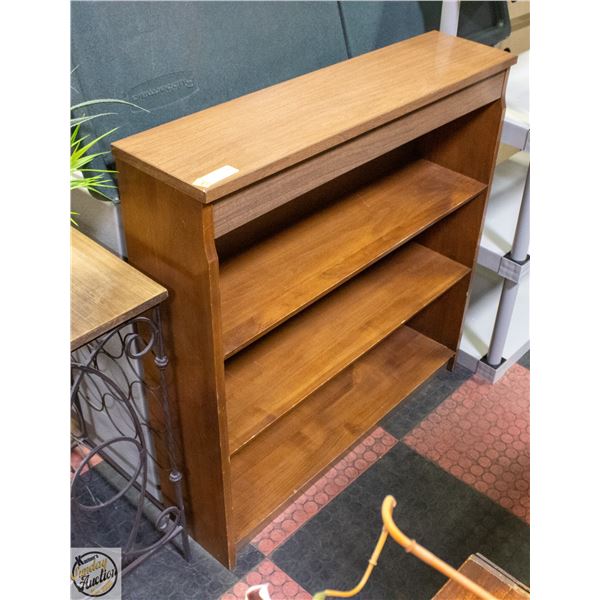 VINTAGE BOOKSHELF- 37" X 37" X 9.5"