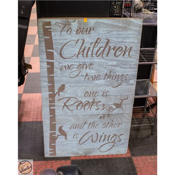 LARGE WALL ART - MOTIVATIONAL 26.5" X 42.5"