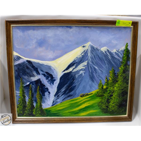 SUNLIT GLACIER BY MARION COATES 18" X 22"
