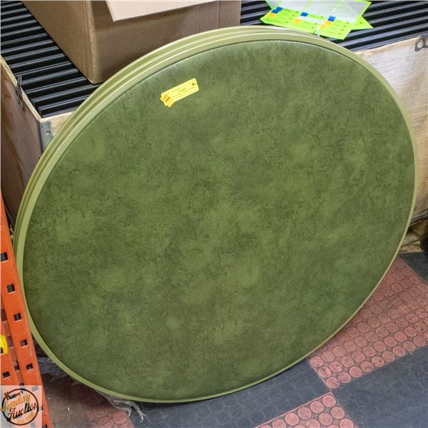 VINTAGE COOEY BRAND CARD TABLE- 36" ROUND