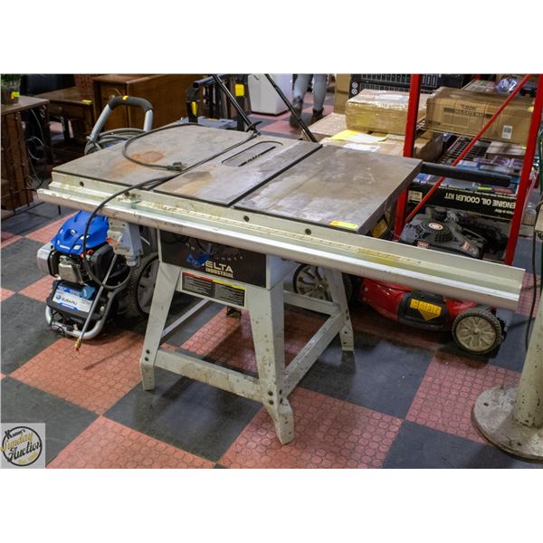 DELTA INDUSTRIAL TABLE SAW WITH STAND
