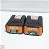 Image 1 : LOT OF 2 STIHL AP300 CHARGED BATTERIES