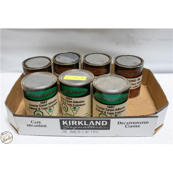 CARPET & VINYL ADHESIVE 7 X 1L CANS