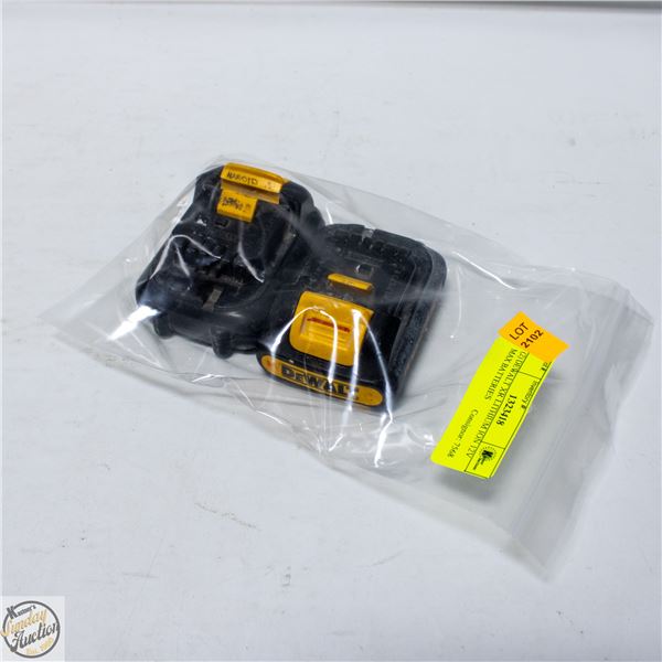 (2) DEWALT XR LITHIUM ION 12V MAX BATTERIES