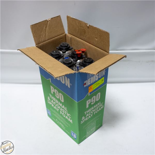 LOT OF ACOUSTIC SPRAY FOAM TUBES