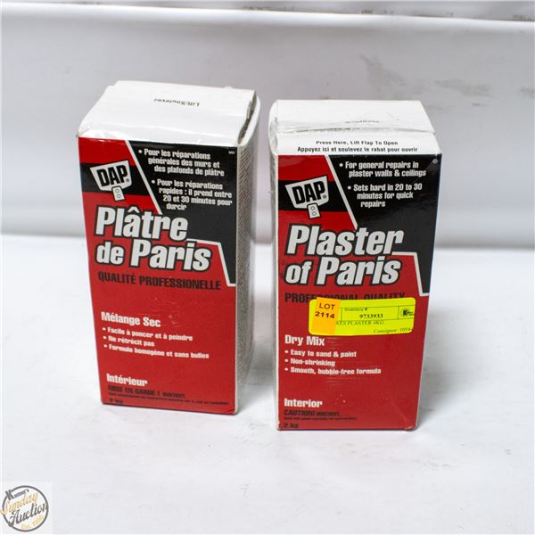 2 BOXES PLASTER 4KG