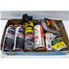 Image 1 : FLAT OF CAR CARE PRODUCTS SOME NEW SOME PARTIAL