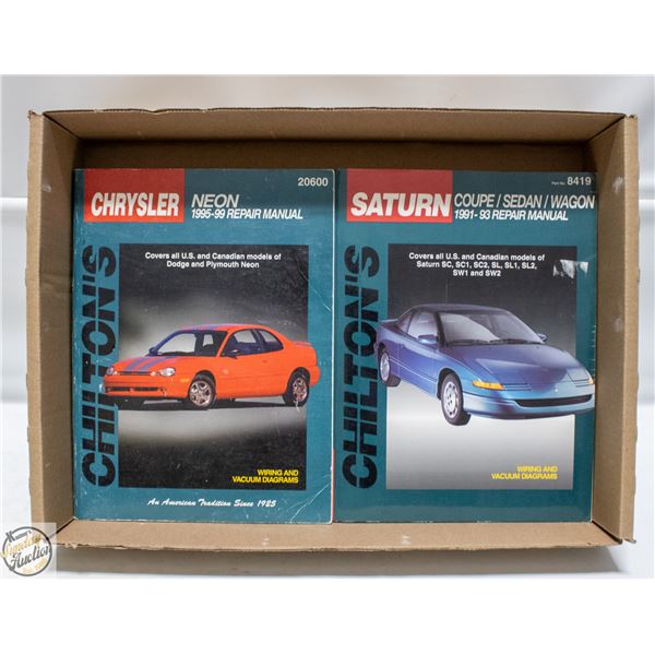 CHILTONS REPAIR MANUALS NEON & SATURN