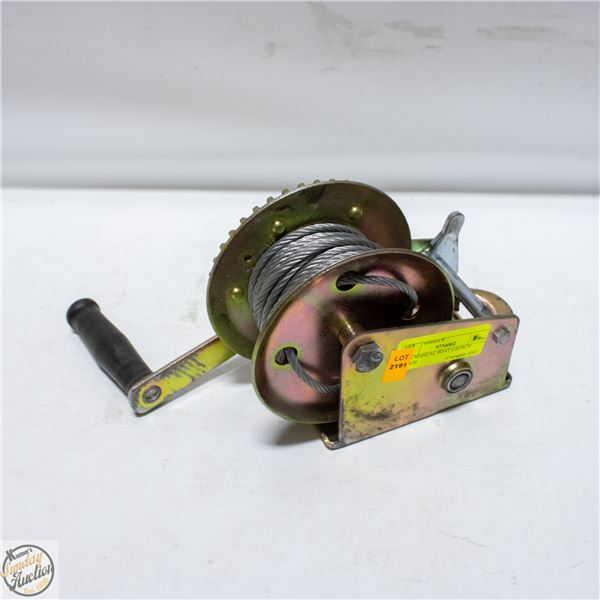 NEW MANUAL BOAT LAUNCH WINCH