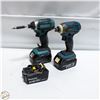 Image 1 : 2 MAKITA 18V DRILLS + 3 BATTERIES
