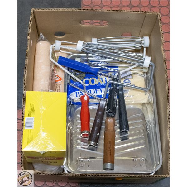 ASSORTED PAINT HARDWARE.