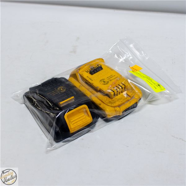(2) DEWALT XR LITHIUM ION 20V MAX BATTERIES