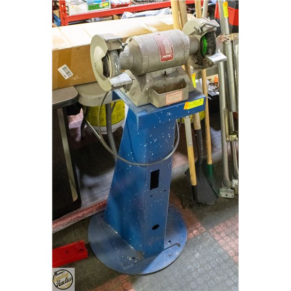 WISSOTA COMMERCIAL BENCH GRINDER ON METAL STAND