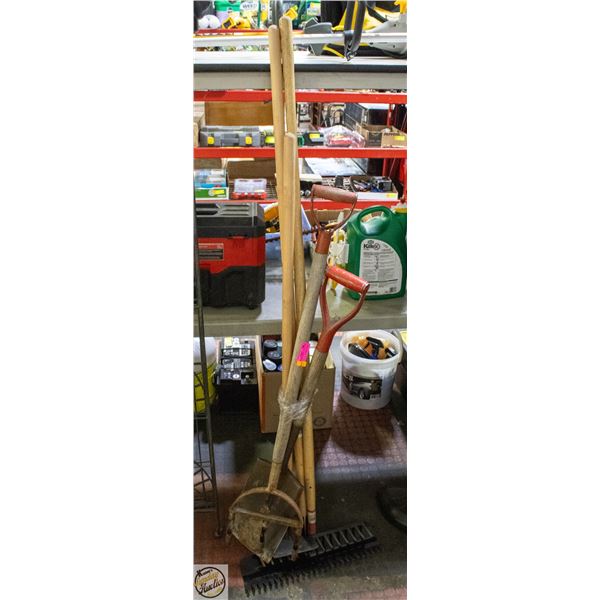 LOT OF YARD TOOLS