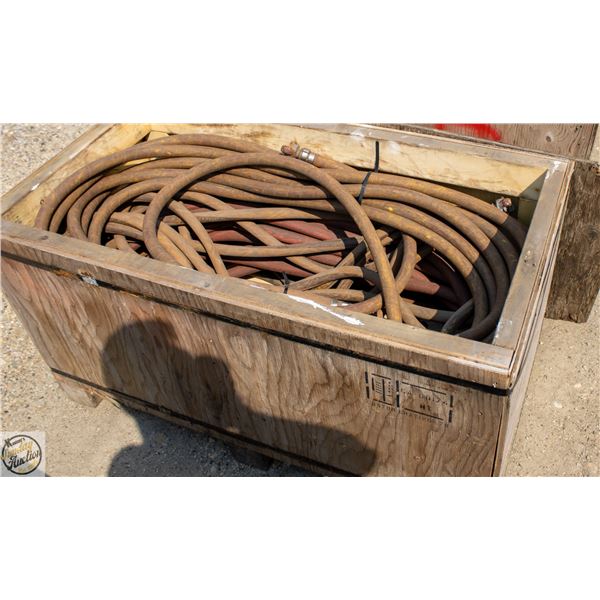 CRATE OF HOSES