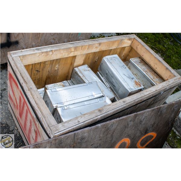 CRATE OF WELDING RODS VARIOUS CONDITION