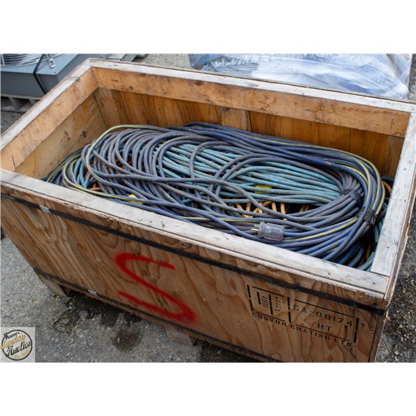 CRATE OF H/D EXTENSION CORDS
