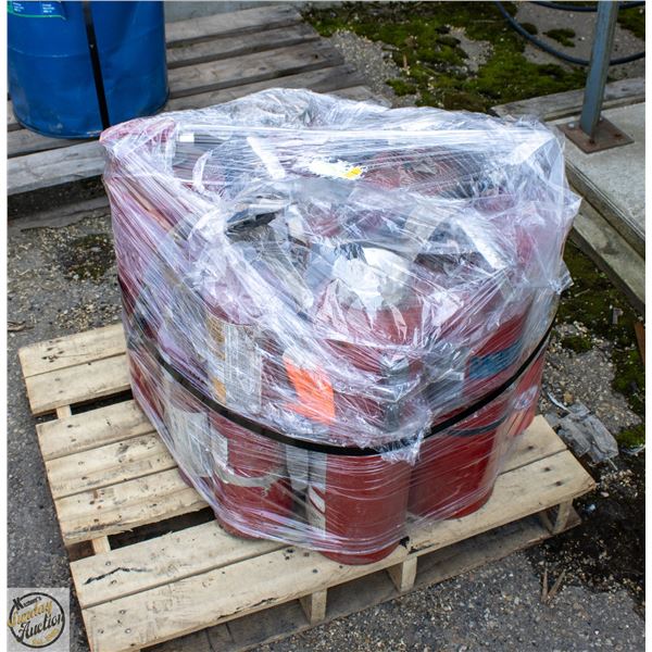 PALLET OF FIRE EXTINGUISHERS