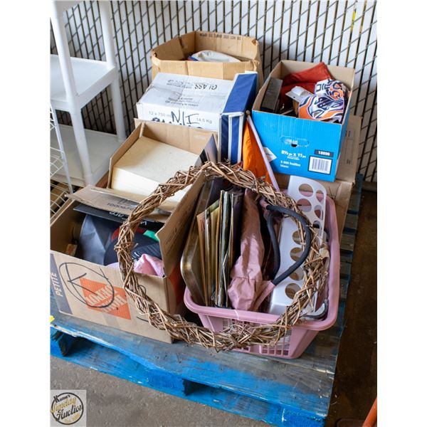 ESTATE PALLET LOT HOUSEHOLD ITEMS