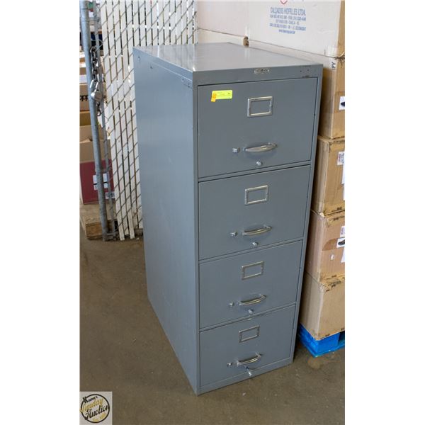 4 DRAWER METAL FILING CABINET WITH