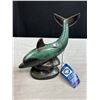 Image 2 : 2 Vintage Blue Pottery Pieces Whale and Red Bowl