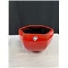 Image 4 : 2 Vintage Blue Pottery Pieces Whale and Red Bowl