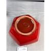Image 6 : 2 Vintage Blue Pottery Pieces Whale and Red Bowl
