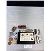 Image 1 : Nice Collectible Lot of Coins Tokens Arrow Head Etc