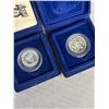 Image 3 : 2 Sterling Silver Alberta 75 Year Tokens in Case