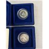 Image 4 : 2 Sterling Silver Alberta 75 Year Tokens in Case