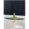 Image 3 : A Very Nice Inuit Carving of Man in Kayak with Wooden Paddle