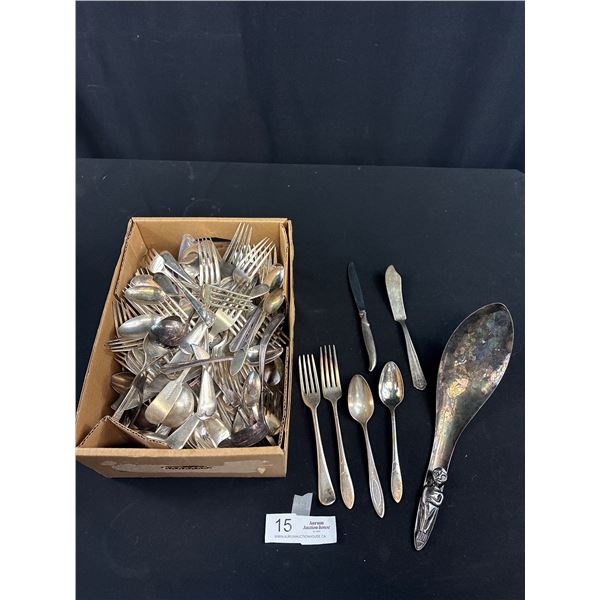 Large Lot of Silver Plated Cutlery