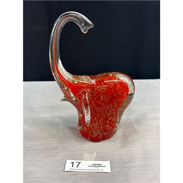 Vintage Art Glass Elephant Millefiori Unsigned