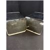 Image 5 : Very Good Condition 1950's-60's Chrome Lincoln Beauty Ware Metal Canister Set