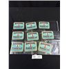 Image 1 : Lot of 9 Vintage BlackHawk Ginger Ale Paper Labes In Protective Sleeves