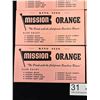 Image 2 : Lot of 8 Mission Orange King Size Advertising Cards