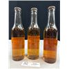 Image 2 : Lot of 3 Cross Extra Dry Ginger Ale Pop Bottles with Caps and Contents Vancouver BC