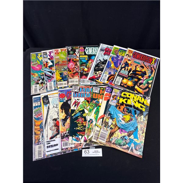 26 Collectible Comic Lot Most on Board in Bag