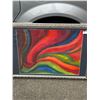 Image 2 : Professionally Framed Colourful Oil Painting 40"X28" NO SHIPPING