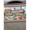 Image 2 : Professionally Framed Well Done Needlepoint 40"x28" NO SHIPPING